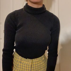 Stretchy Black Turtleneck